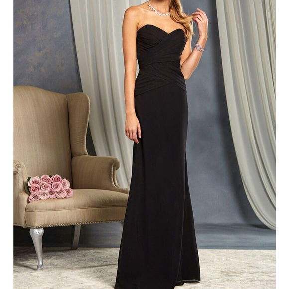 ALFRED ANGELO Bridesmaid Dress 7381L Size 12 MSRP $165 - Picture 1 of 10